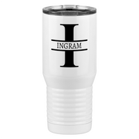 Thumbnail for Personalized Name & Initial Tall Travel Tumbler (20 oz) - Left View