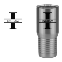 Thumbnail for Personalized Name & Initial Tall Travel Tumbler (20 oz) - Design View
