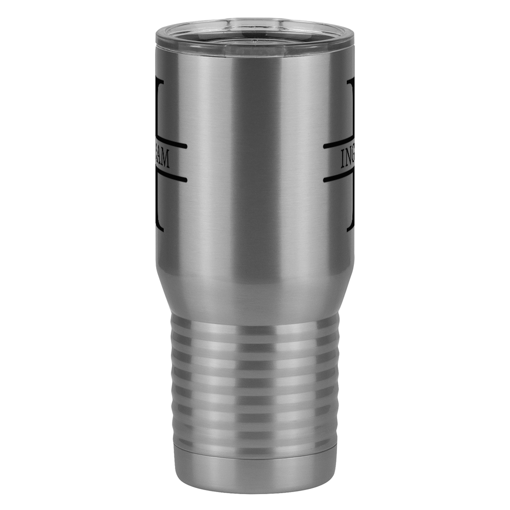 Personalized Name & Initial Tall Travel Tumbler (20 oz) - Front View