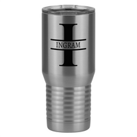 Thumbnail for Personalized Name & Initial Tall Travel Tumbler (20 oz) - Left View