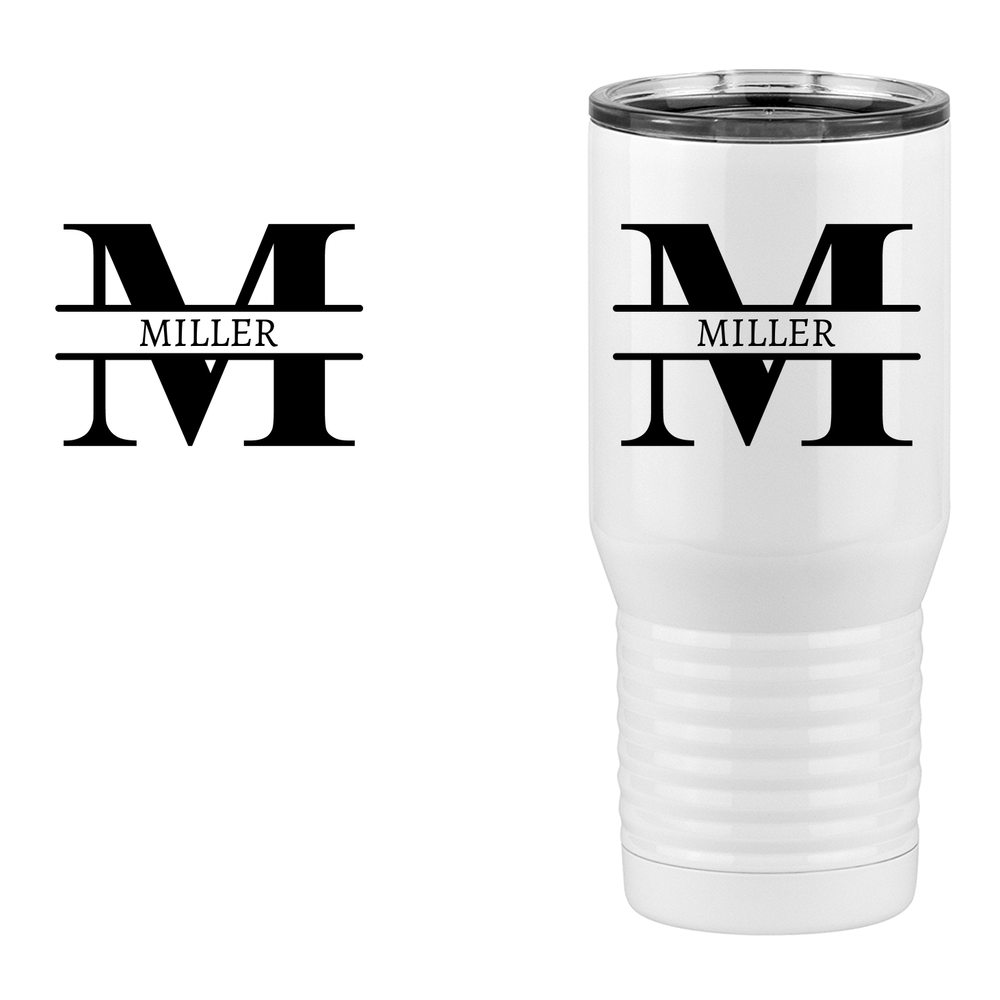 Personalized Name & Initial Tall Travel Tumbler (20 oz) - Design View