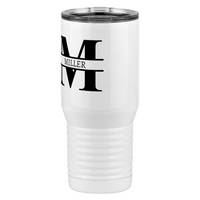 Thumbnail for Personalized Name & Initial Tall Travel Tumbler (20 oz) - Front Left View