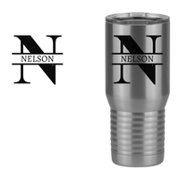 Thumbnail for Personalized Name & Initial Tall Travel Tumbler (20 oz) - Design View