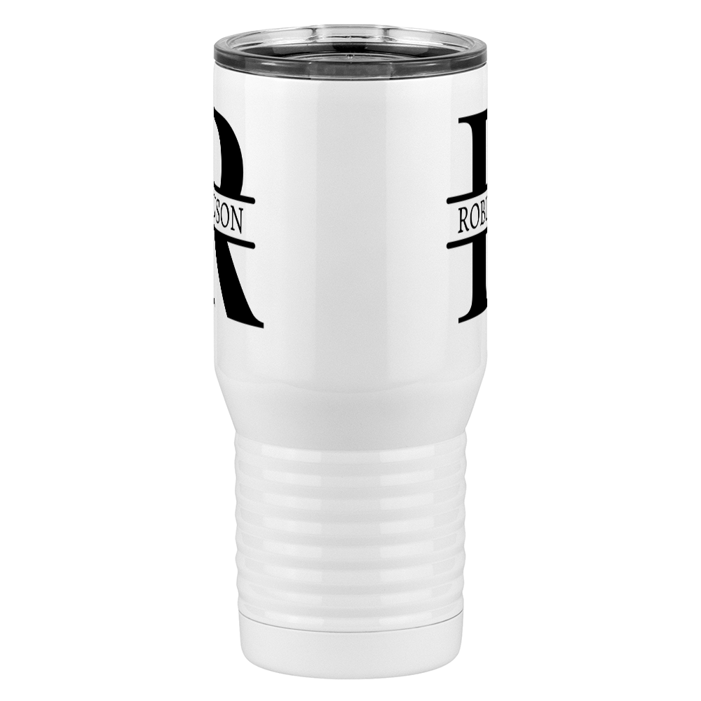 Personalized Name & Initial Tall Travel Tumbler (20 oz) - Front View