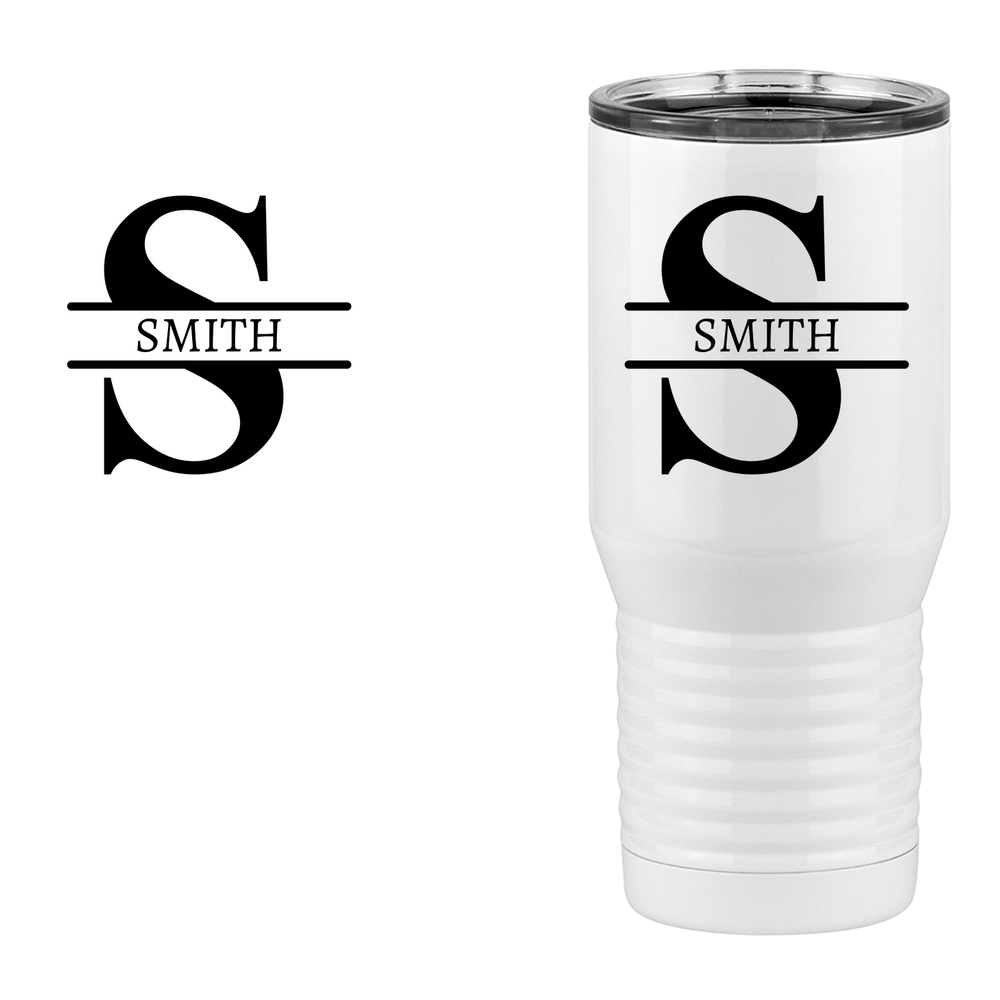 Personalized Name & Initial Tall Travel Tumbler (20 oz) - Design View
