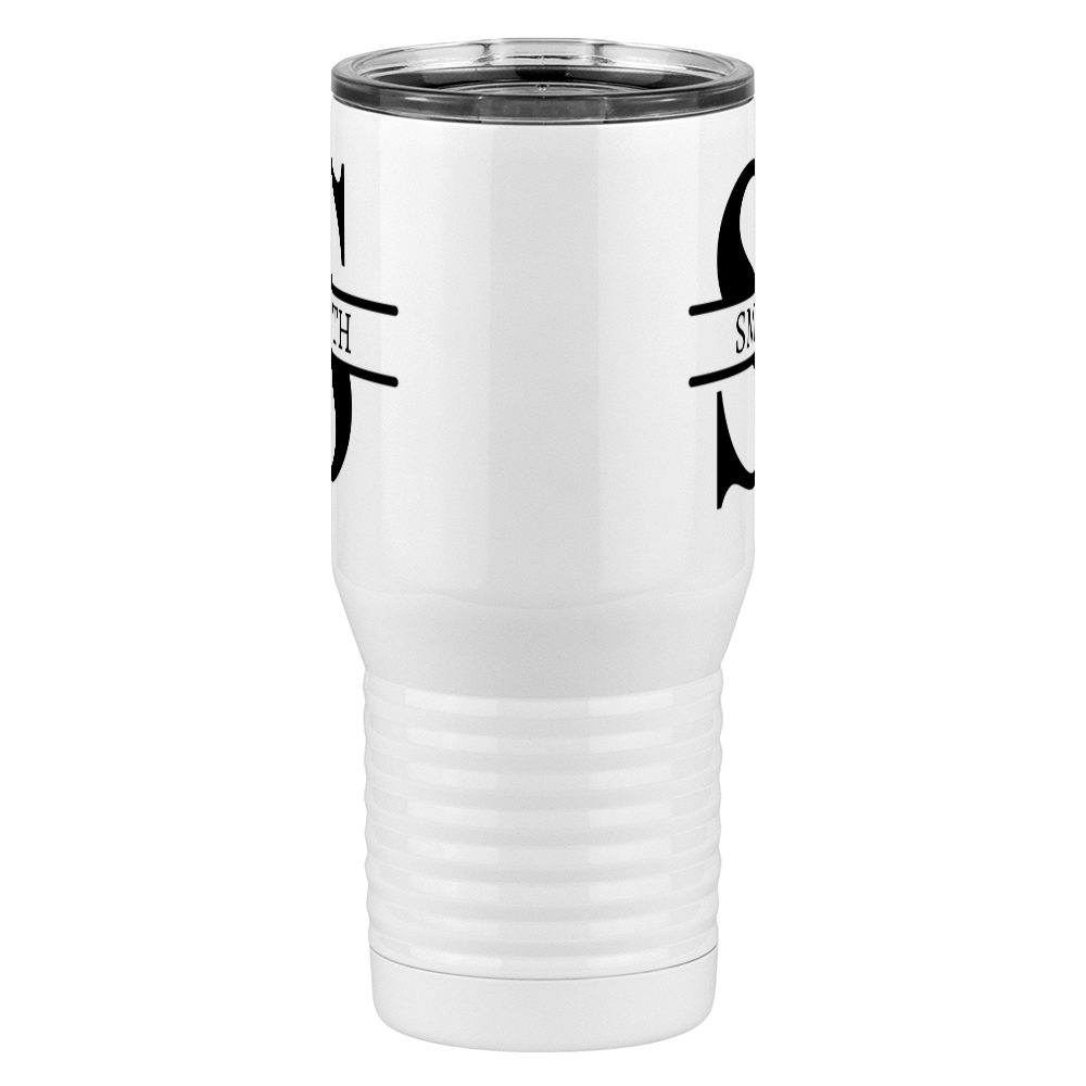 Personalized Name & Initial Tall Travel Tumbler (20 oz) - Front View