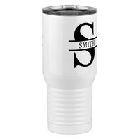Thumbnail for Personalized Name & Initial Tall Travel Tumbler (20 oz) - Front Right View