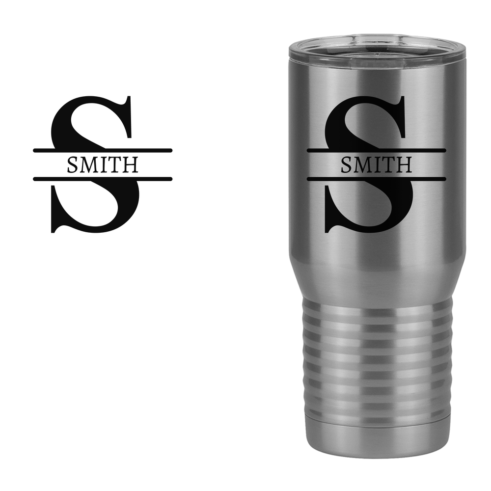 Personalized Name & Initial Tall Travel Tumbler (20 oz) - Design View