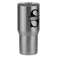 Thumbnail for Personalized Name & Initial Tall Travel Tumbler (20 oz) - Front Right View