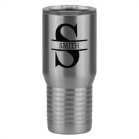 Thumbnail for Personalized Name & Initial Tall Travel Tumbler (20 oz) - Left View