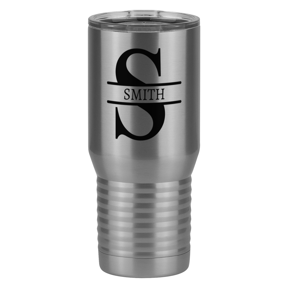 Personalized Name & Initial Tall Travel Tumbler (20 oz) - Right View