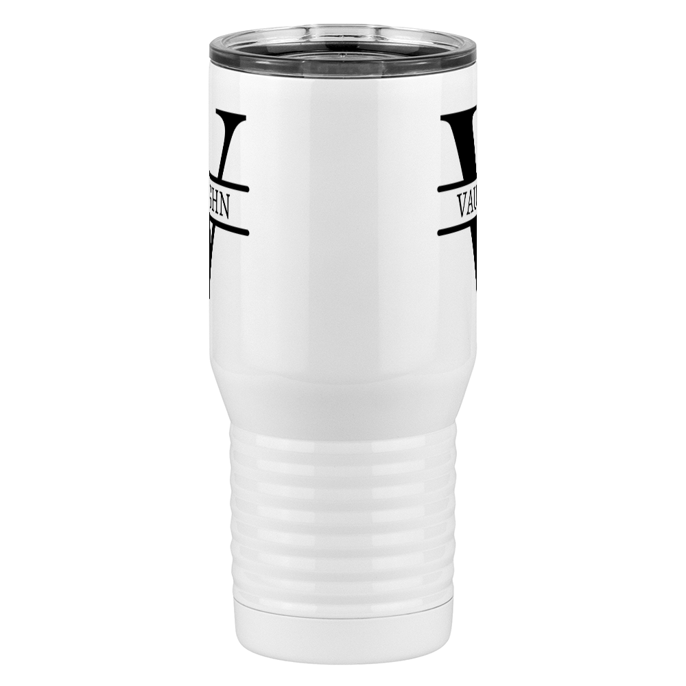 Personalized Name & Initial Tall Travel Tumbler (20 oz) - Front View