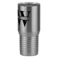 Thumbnail for Personalized Name & Initial Tall Travel Tumbler (20 oz) - Front Left View