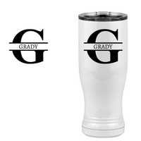 Thumbnail for Personalized Name & Initial Pilsner Tumbler (14 oz) - Design View