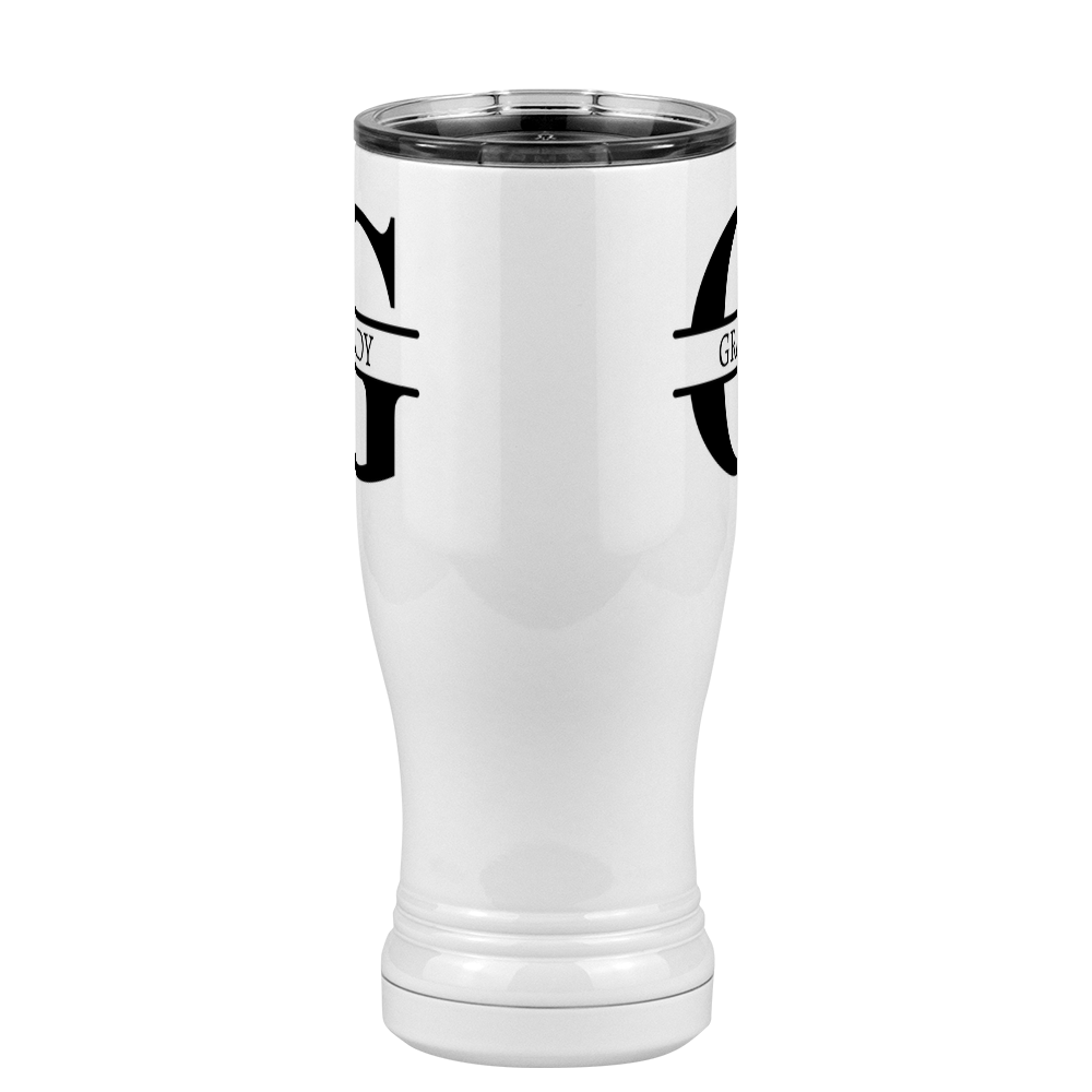 Personalized Name & Initial Pilsner Tumbler (14 oz) - Front View