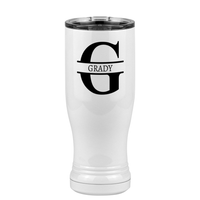 Thumbnail for Personalized Name & Initial Pilsner Tumbler (14 oz) - Left View