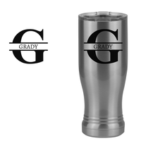 Thumbnail for Personalized Name & Initial Pilsner Tumbler (14 oz) - Design View