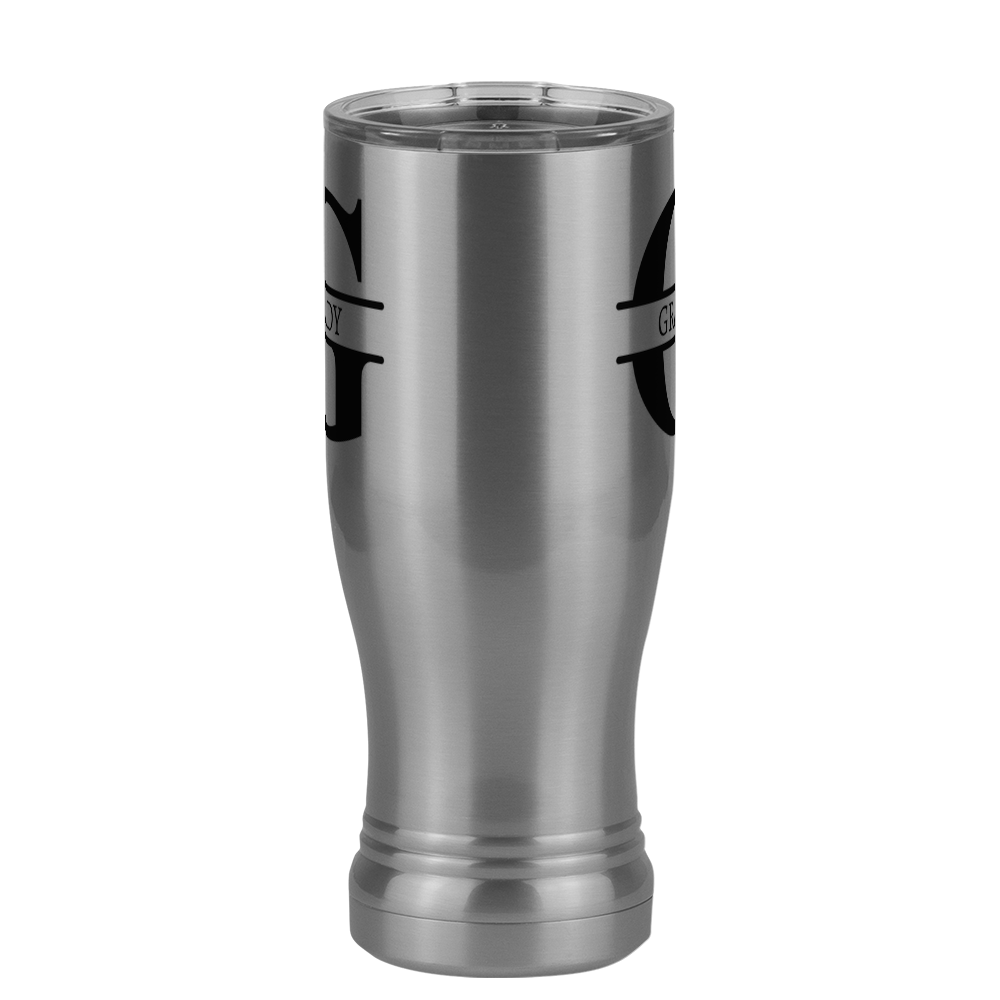 Personalized Name & Initial Pilsner Tumbler (14 oz) - Front View
