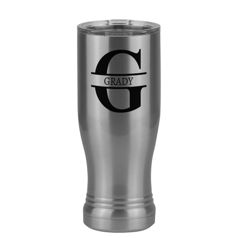 Personalized Name & Initial Pilsner Tumbler (14 oz) - Right View