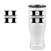 Thumbnail for Personalized Name & Initial Pilsner Tumbler (14 oz) - Design View