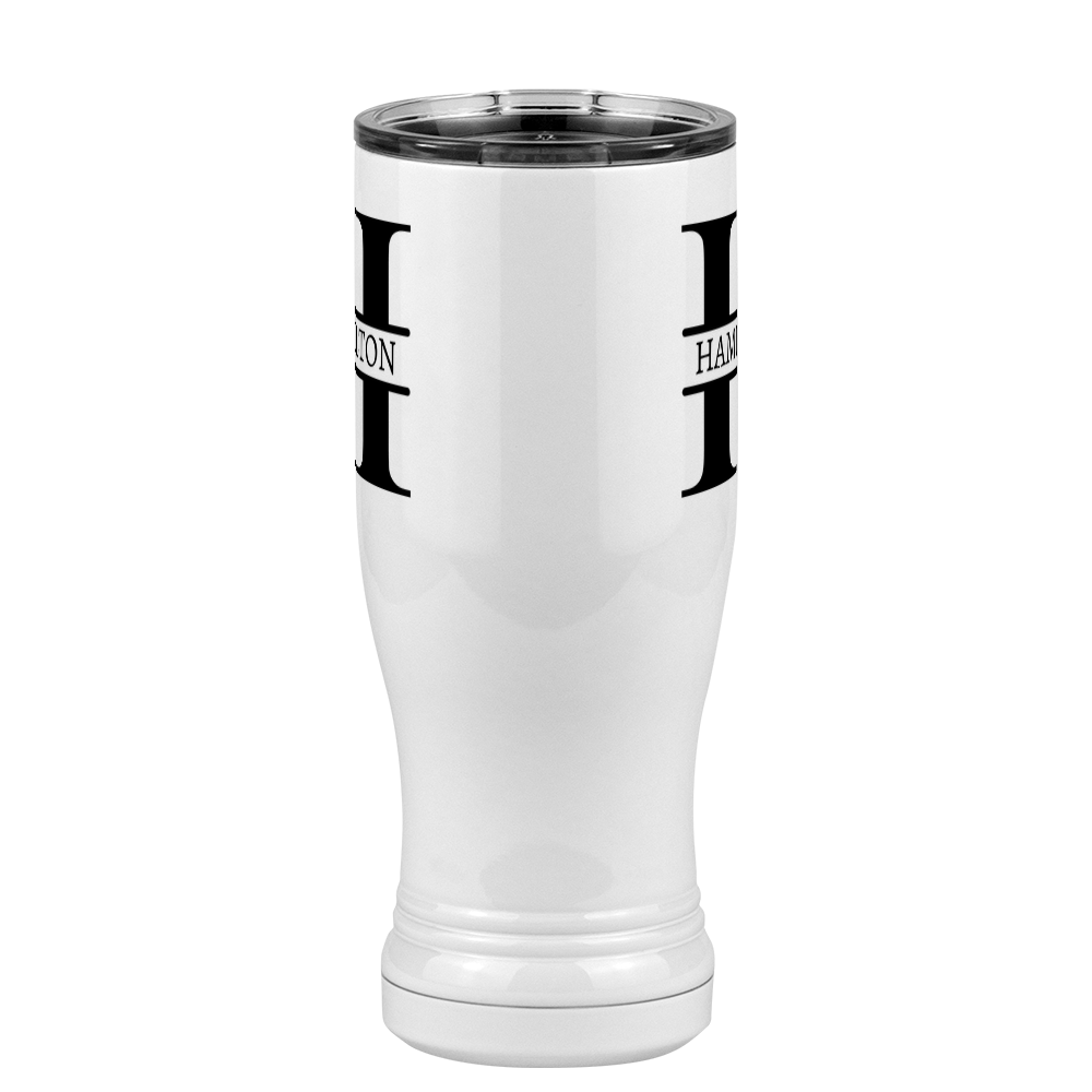 Personalized Name & Initial Pilsner Tumbler (14 oz) - Front View