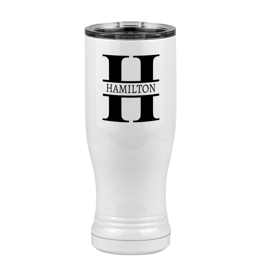 Personalized Name & Initial Pilsner Tumbler (14 oz) - Left View