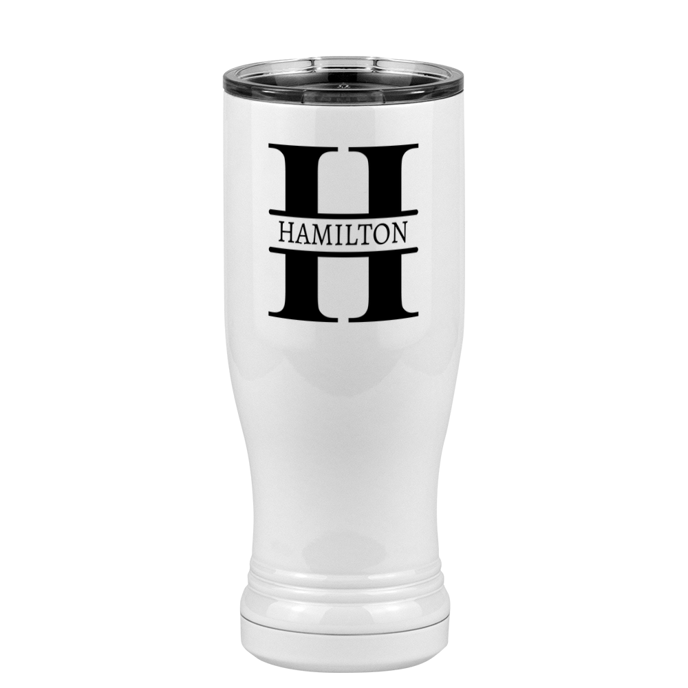 Personalized Name & Initial Pilsner Tumbler (14 oz) - Right View