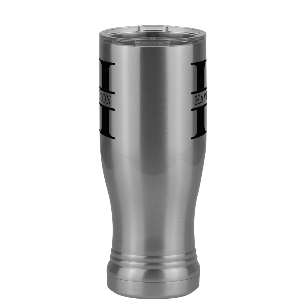Personalized Name & Initial Pilsner Tumbler (14 oz) - Front View