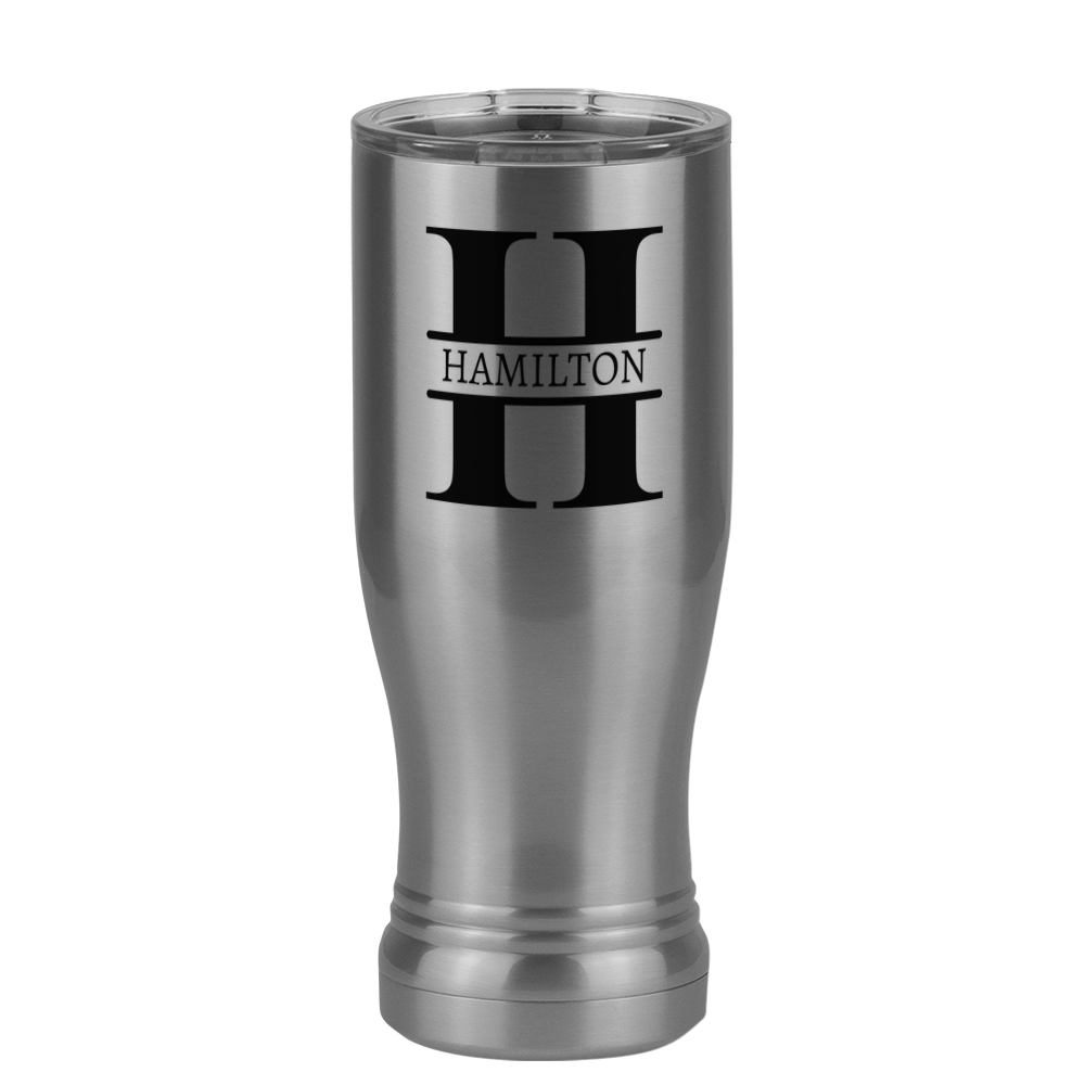 Personalized Name & Initial Pilsner Tumbler (14 oz) - Left View