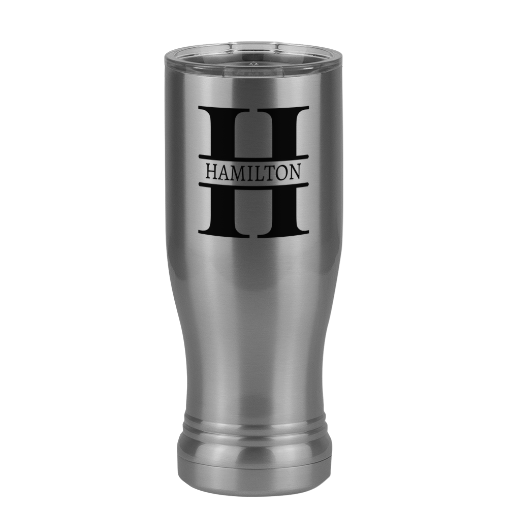 Personalized Name & Initial Pilsner Tumbler (14 oz) - Right View