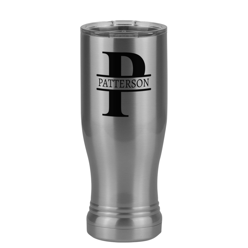 Personalized Name & Initial Pilsner Tumbler (14 oz) - Right View