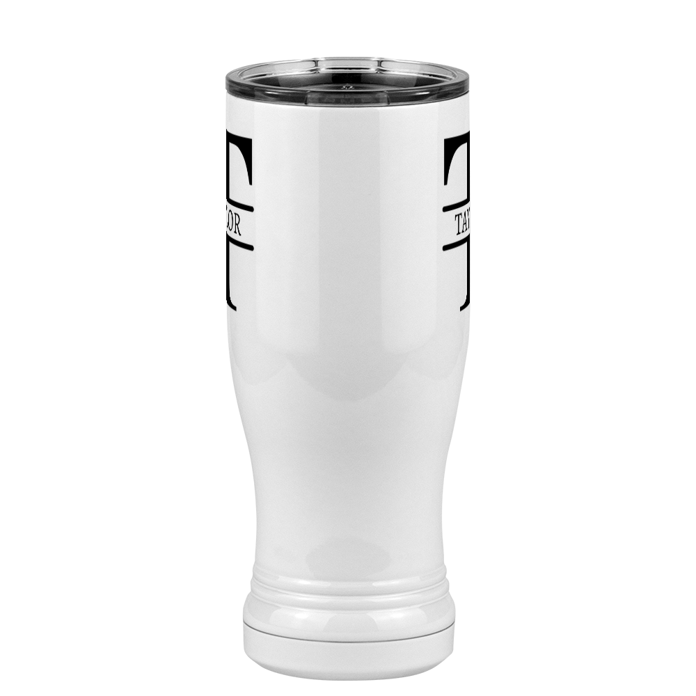 Personalized Name & Initial Pilsner Tumbler (14 oz) - Front View