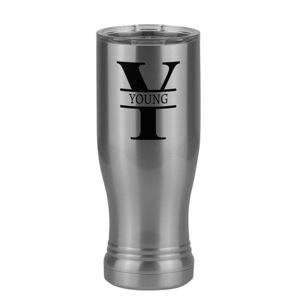 Personalized Name & Initial Pilsner Tumbler (14 oz) - Right View