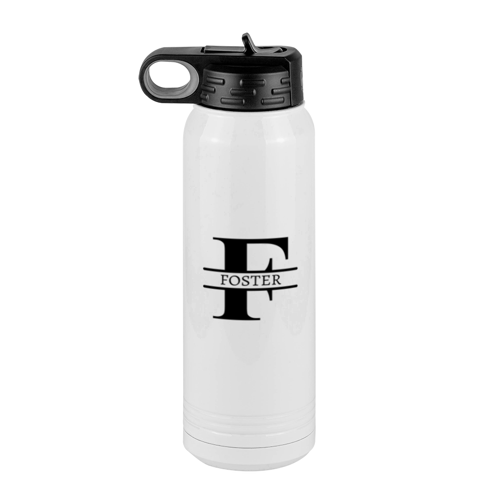 Personalized Name & Initial Water Bottle (30 oz) - Left View