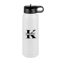 Thumbnail for Personalized Name & Initial Water Bottle (30 oz) - Right View