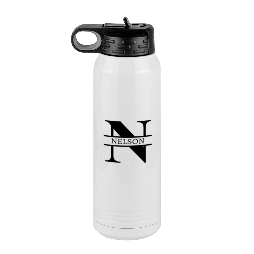 Personalized Name & Initial Water Bottle (30 oz) - Left View