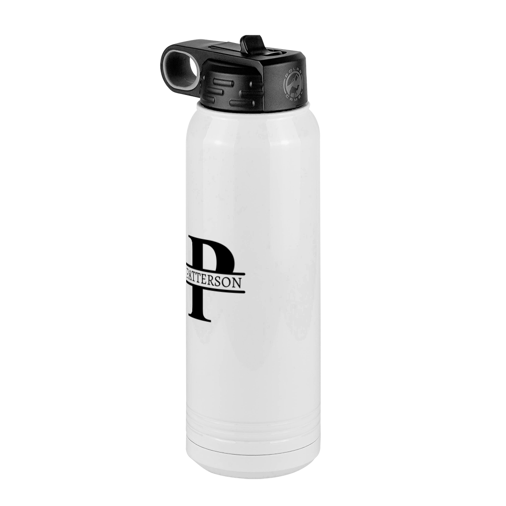 Personalized Name & Initial Water Bottle (30 oz) - Front Left View