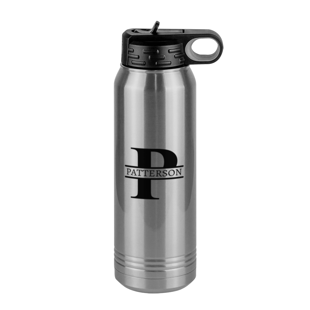 Personalized Name & Initial Water Bottle (30 oz) - Right View
