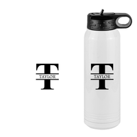Thumbnail for Personalized Name & Initial Water Bottle (30 oz) - Design View