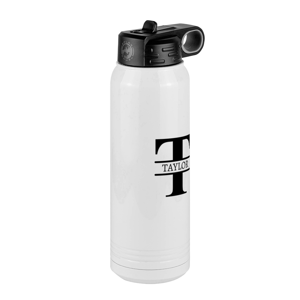 Personalized Name & Initial Water Bottle (30 oz) - Front Right View