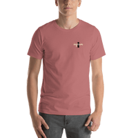 Thumbnail for Personalized Name over Initial T-Shirt - Mauve - Shirt View