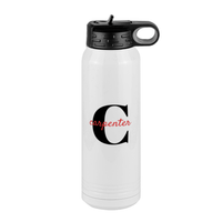 Thumbnail for Personalized Name Over Initial Water Bottle (30 oz) - Right View