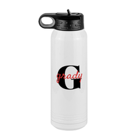 Thumbnail for Personalized Name Over Initial Water Bottle (30 oz) - Left View