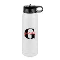 Thumbnail for Personalized Name Over Initial Water Bottle (30 oz) - Right View