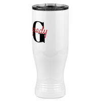 Thumbnail for Personalized Name Over Initial Pilsner Tumbler (20 oz) - Front Left View