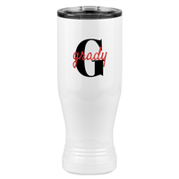 Thumbnail for Personalized Name Over Initial Pilsner Tumbler (20 oz) - Right View