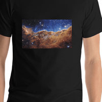 Thumbnail for NASA James Webb Space Telescope T-Shirt - Black - Shirt Close-Up View