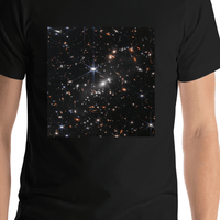 Thumbnail for NASA James Webb Space Telescope T-Shirt - Black - Shirt Close-Up View