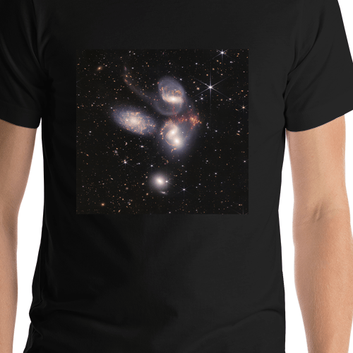 NASA James Webb Space Telescope T-Shirt - Black - Shirt Close-Up View