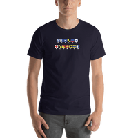 Thumbnail for Personalized Nautical Flags T-Shirt - Navy - Shirt View